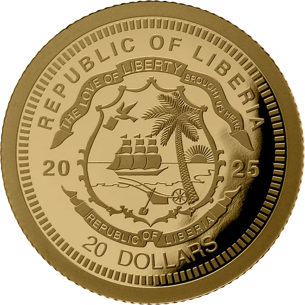 20 Dollars Liberia Animal Invest - Gecko 2025
