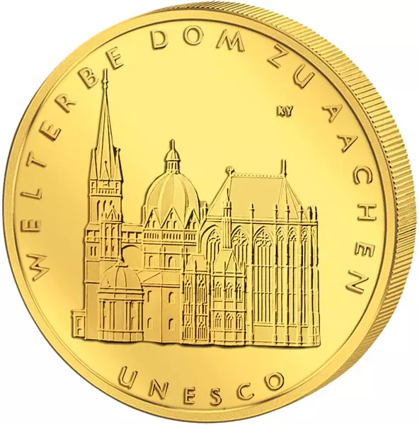 100 Euro BRD UNESCO-Weltkulturerbe Dom zu Aachen 2012 Stempelglanz