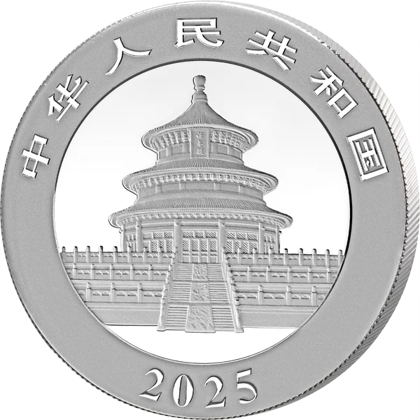 10 Yuan China Premium Panda Selection 2024 mit Ruthenium- und Gold-Applikation