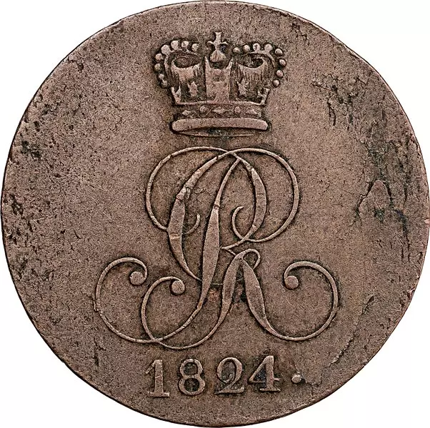 2 Pfennig Hannover König Georg IV. 1821-1830