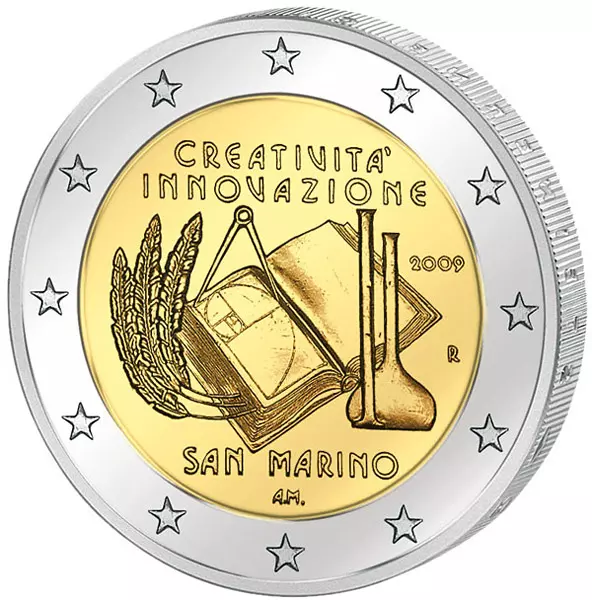 2 Euro San Marino Jahr der Kreativität und Innovation 2009