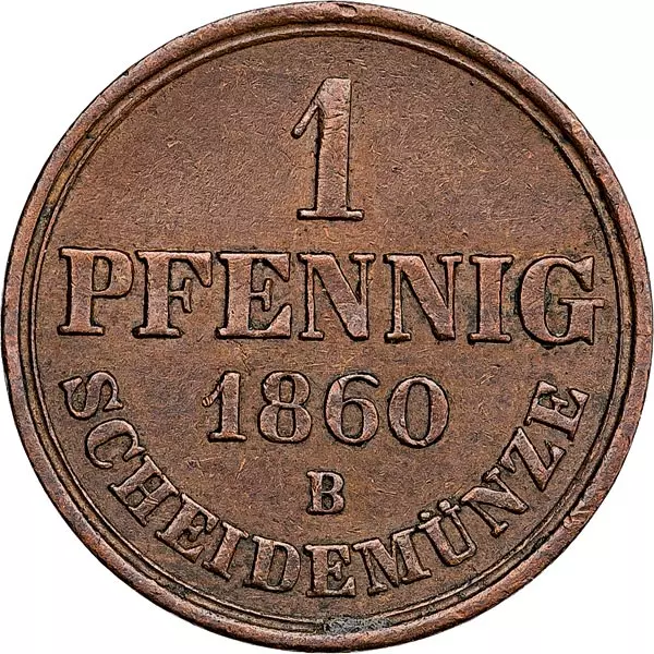 1 Pfennig Hannover König Georg V. 1858-1863