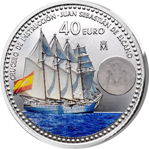 40 Euro Spanien Segelschulschiff Juan Sebastian de Elcano 2025