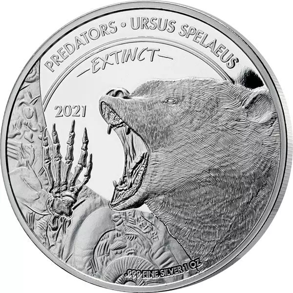 20 Francs Kongo Extinct Ursus Spelaeus 2023