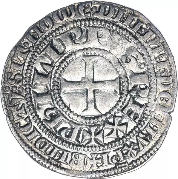 Turnosengroschen Silber Frankreich König Phillipp IV. 1285 - 1314