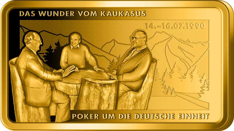 Goldbarren 35 Jahre Deutsche Einheit - Das Wunder vom Kaukasus