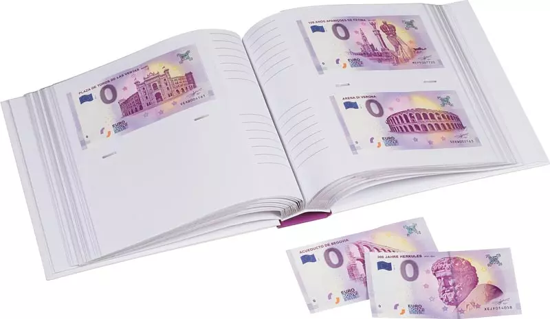 Sammelalbum für 200 x 0-Euro-Banknoten