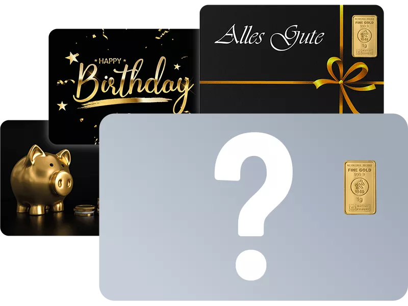 1 Gramm Gold Heimerle & Meule Finecard Motiv unserer Wahl