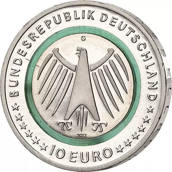 10 Euro BRD Pflege 2022 mit Farb-Applikation