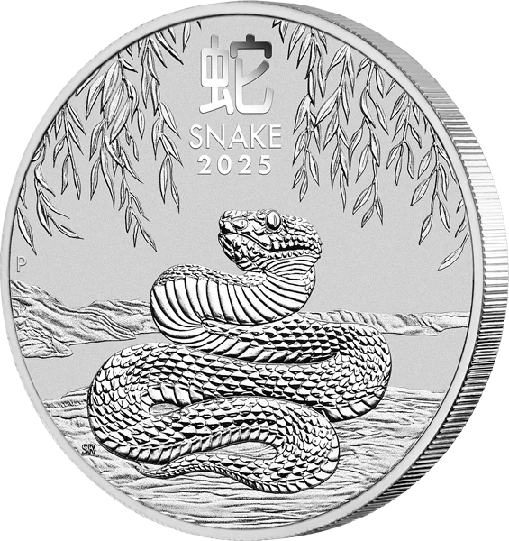 1 Kilo Silber Australien Jahr der Schlange 2025