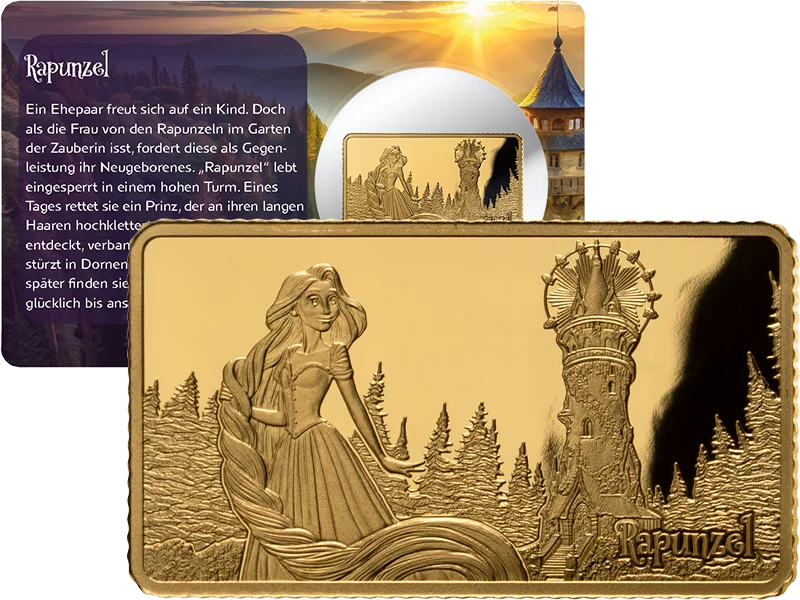 Goldbarren Goldener Märchenzauber - Rapunzel 2025