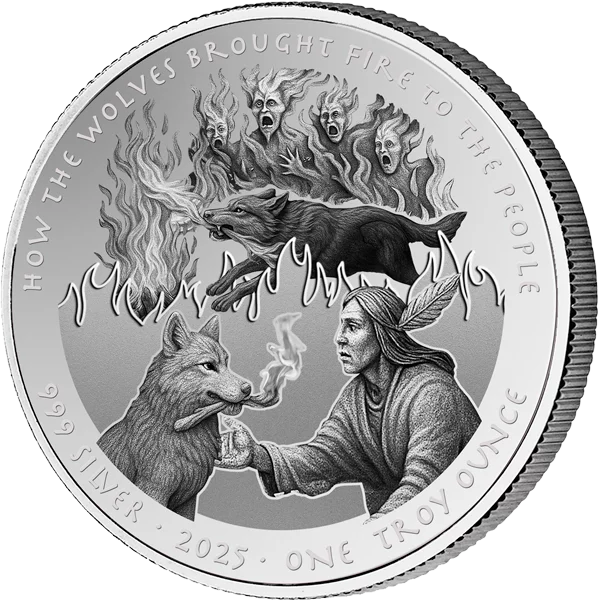 1 Dollar USA The Wolves brought Fire 2025