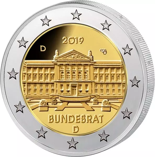 2 Euro BRD Bundesrat 2019