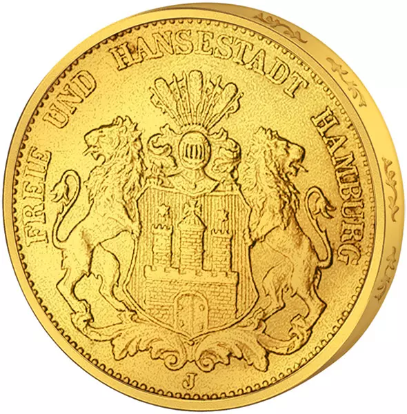 5 Mark Freie und Hansestadt Hamburg 1877