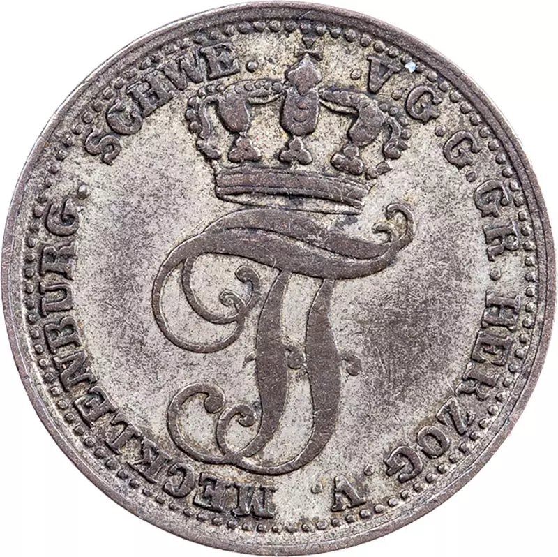 1/48 Taler Mecklenburg-Schwerin Großherzog Friedrich Franz II. 1848
