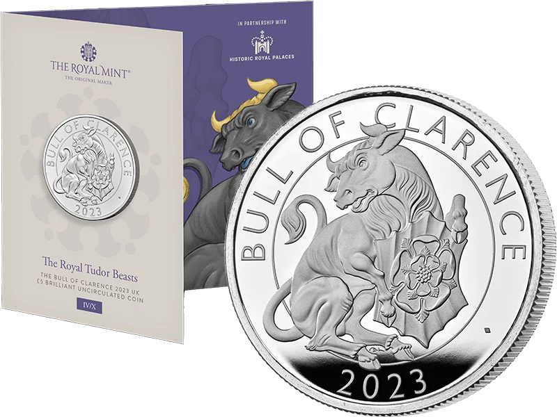 5 Pounds Großbritannien Tudor Beasts - Bull of Clarence 2023