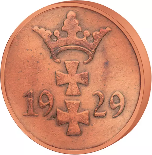 1 Pfennig Danzig 1923-1937