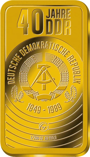Goldbarren 40 Jahre DDR - Turn- und Sportfest der DDR