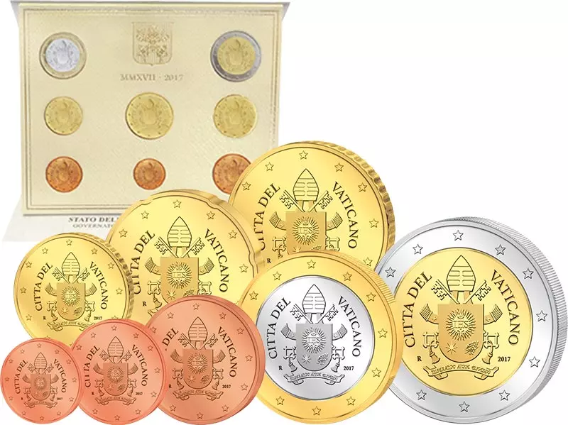 Euro-Kursmünzensatz Vatikan 2017