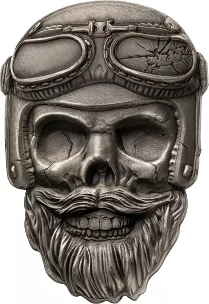 5 Cedis Ghana Biker Skull 2024