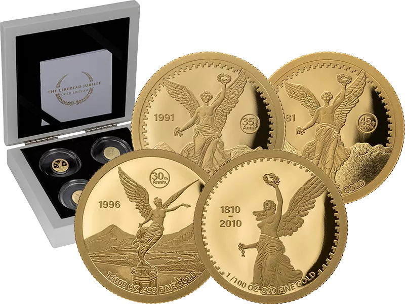 4 X 1.000 Francs Gabun Libertad Jubilee Gold Edition 2026