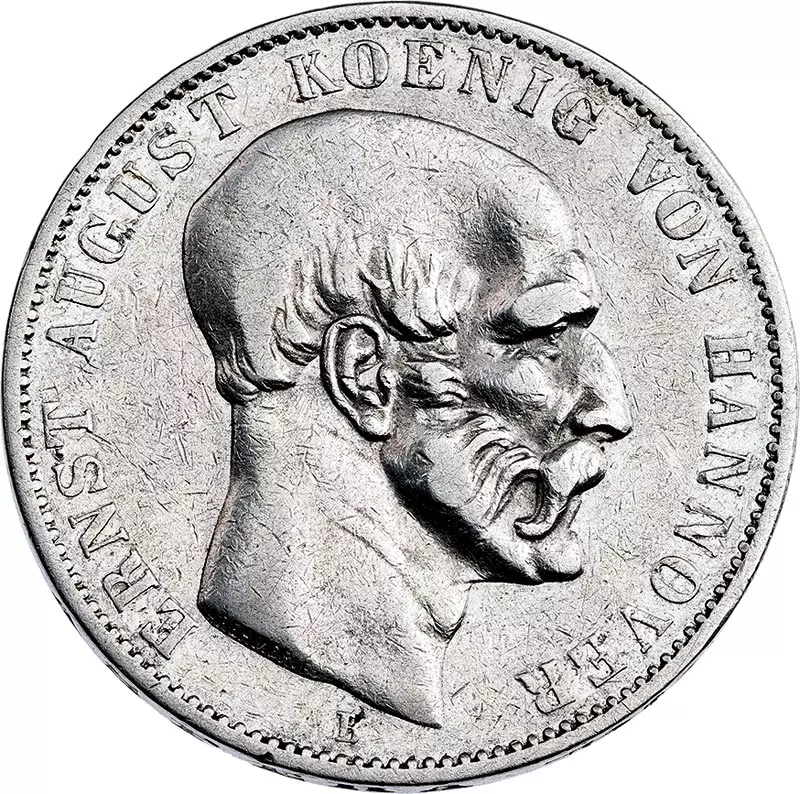 Ausbeutetaler Hannover König Ernst August 1850-1851