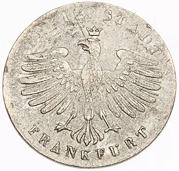 1 Kreuzer Freie Reichsstadt Frankfurt 1838-1857