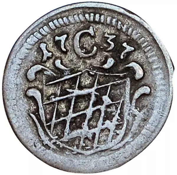 Einseitiger Pfennig Bayern Kurfürst Karl Albrecht 1726-1741