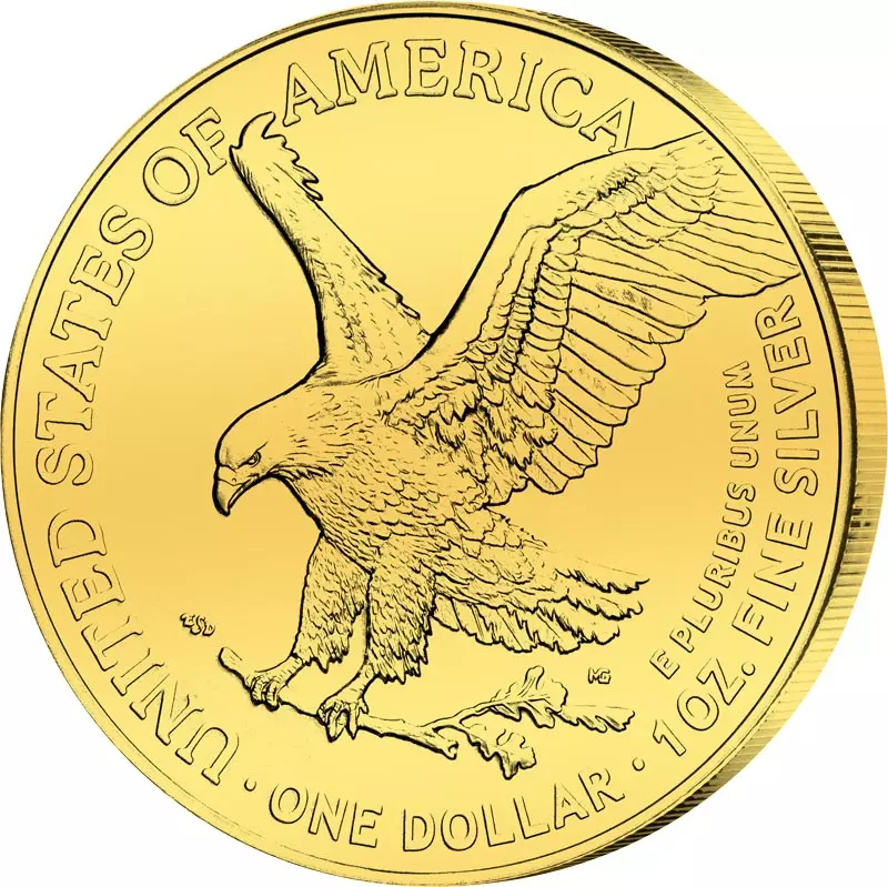 1 Dollar USA Eagle Liberty 2025 Triple Gold Edition