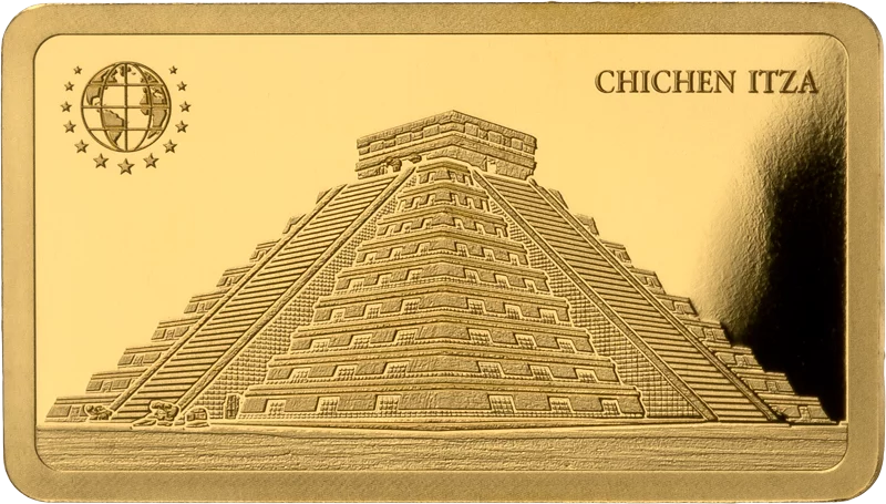 Goldbarren Unified Nations Welterbestätten - Mexiko Chichen Itza 2024