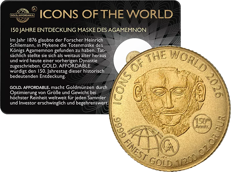 1/200 Unze Gold Ruanda Icons of the World - Agamemnon 2026