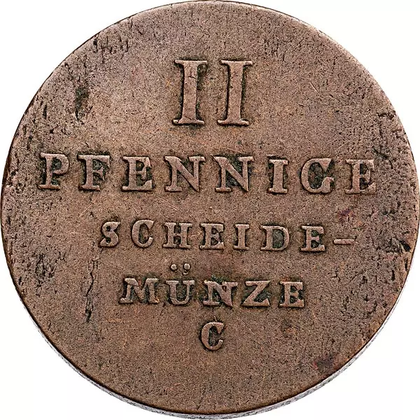 2 Pfennig Hannover König Georg IV. 1821-1830
