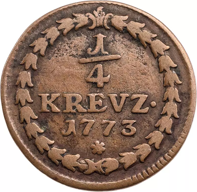 1/4 Kreuzer Pfalz Karl Theodor 1773-1795
