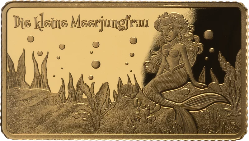 Goldbarren Goldener Märchenzauber - Die kleine Meerjungfrau 2025 Goldbarren Goldener Märchenzauber - Die kleine Meerjungfrau 2025
