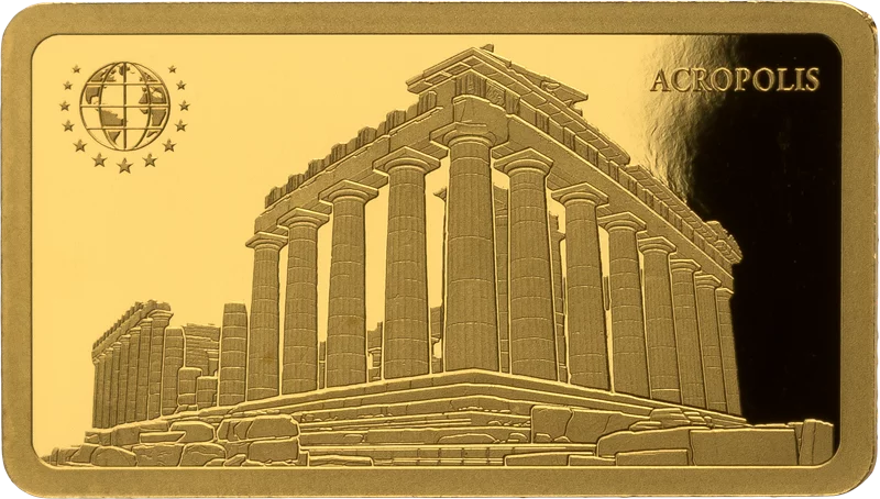 Goldbarren Unified Nations Welterbestätten II - Akropolis