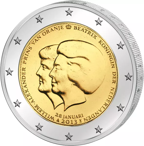 2 Euro Niederlande Thronwechsel 2013