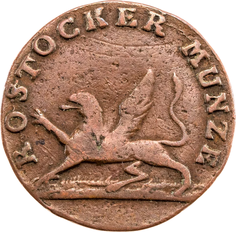 1 Pfennig Freie Hansestadt Rostock 1815 und 1824