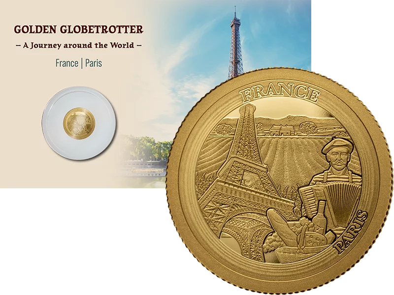 1.000 Francs Gabun Golden Globetrotter - Paris - Frankreich 2026