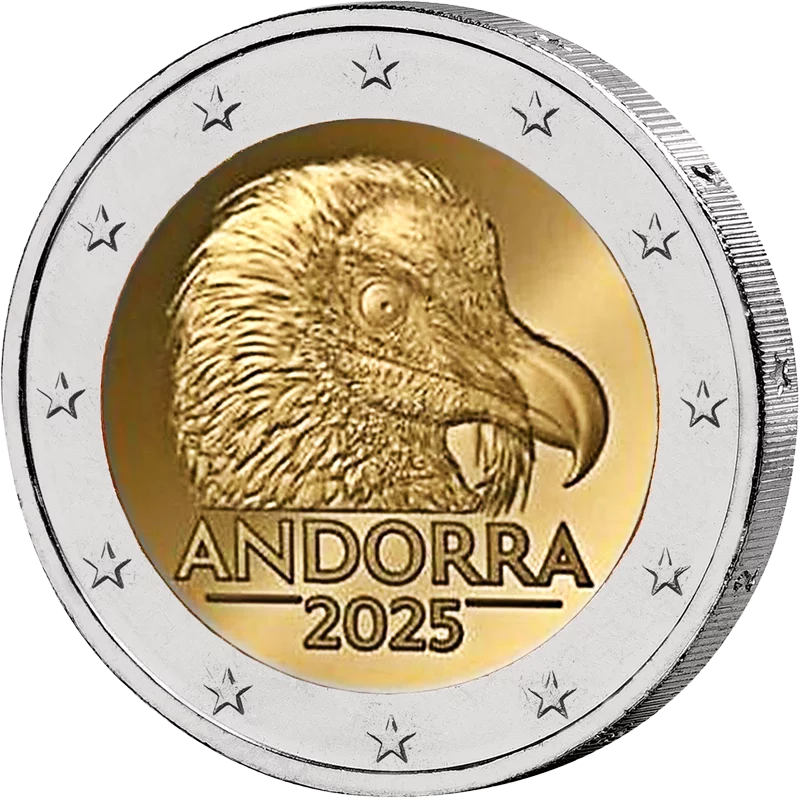 2 Euro Andorra Der Bartgeier 2025