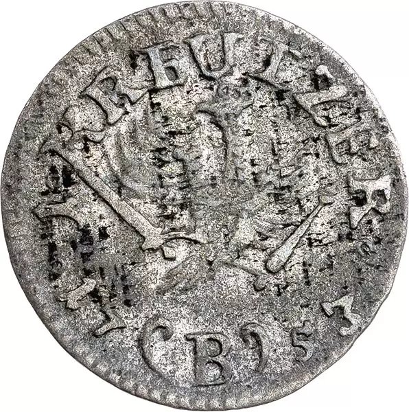 1 Kreuzer Preußen König Friedrich II. 1752-1757
