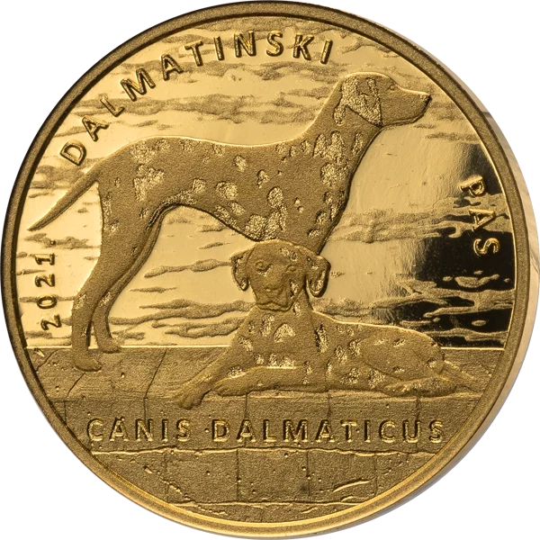 1/16 Unze Gold Kroatien Dalmatiner 2021