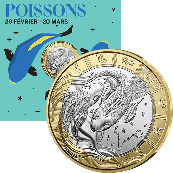 5 Euro Frankreich Sternzeichen - Fische