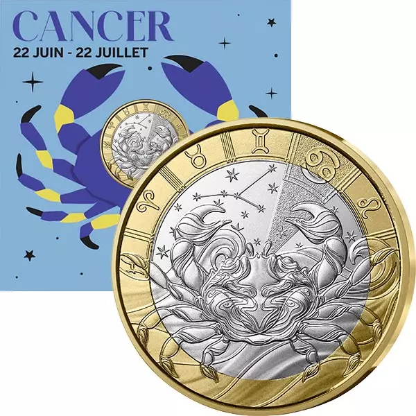 5 Euro Frankreich Sternzeichen - Krebs