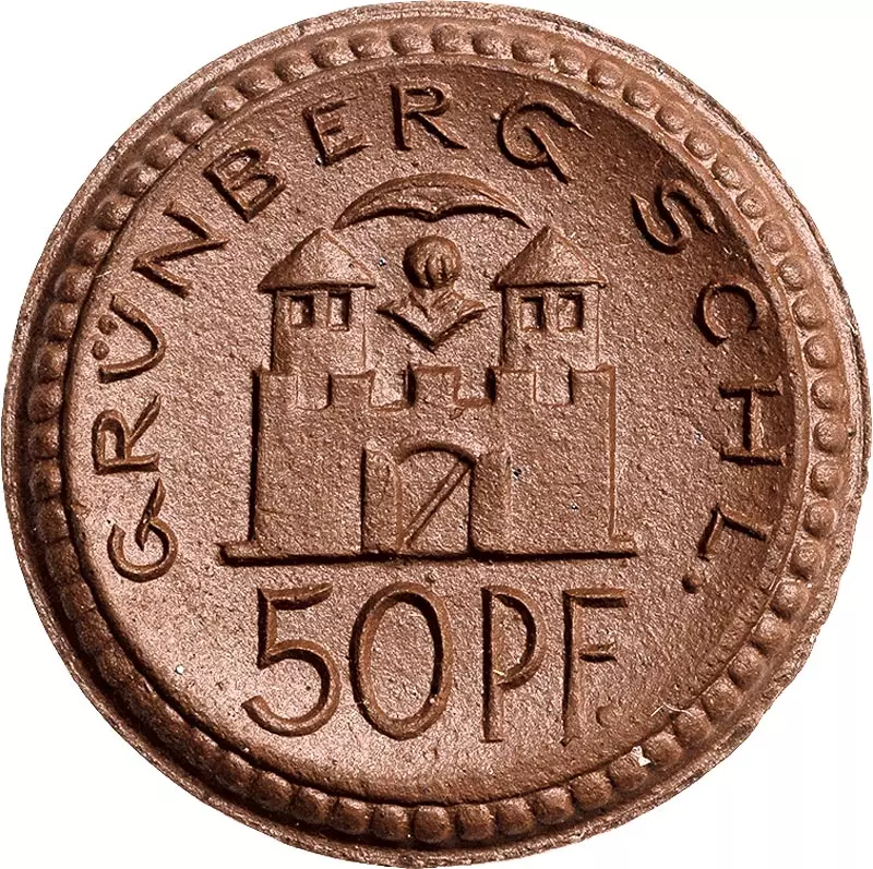 50 Pfennig Grünberg Schlesien 1921