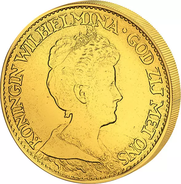 10 Gulden Niederlande Königin Wilhelmina 1911-1917