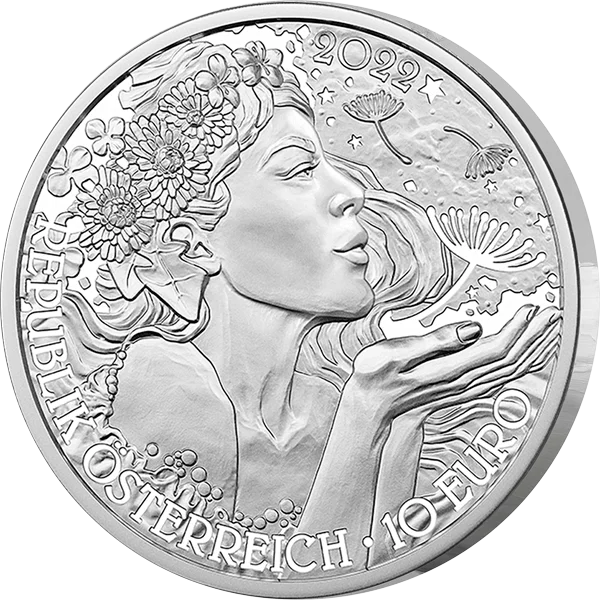 10 Euro Österreich Mit der Sprache der Blumen - Der Löwenzahn 2022