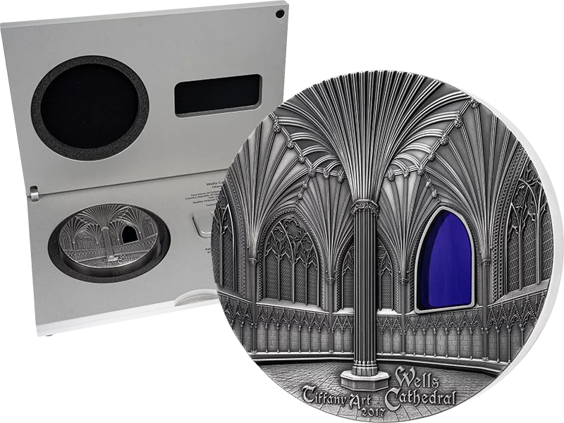 50 Dollars Palau Tiffany-Art Wells Cathedral 2017