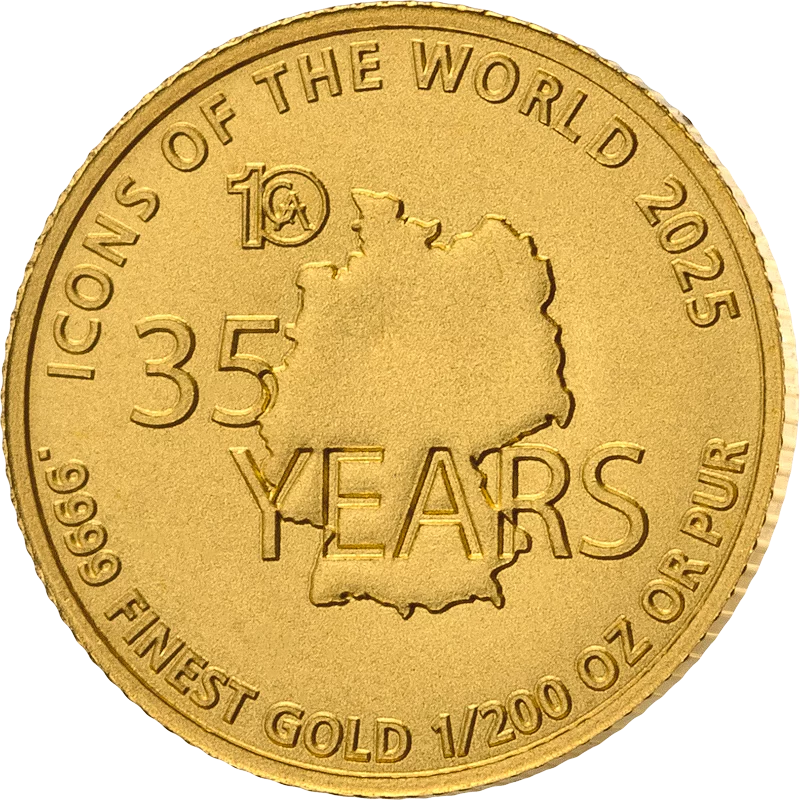 1/200 Unze Gold Ruanda Icons of the World - 35 Jahre Deutsche Einheit 2025
