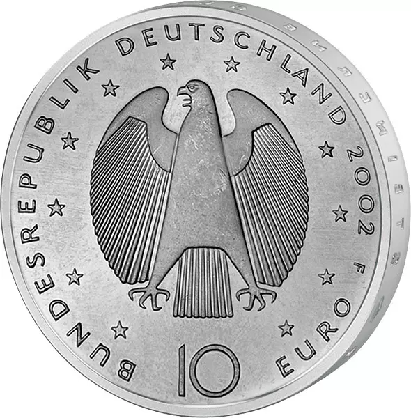 10 Euro BRD Übergang zur Währungsunion 2002 Stempelglanz (F)