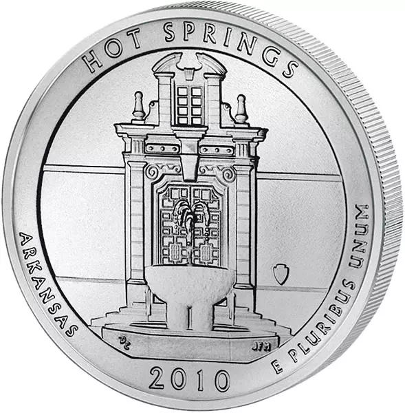 Quarter Dollar 25 Cents USA Arkansas Hot Springs 2010 Quarter Dollar 25 Cents USA Arkansas Hot Springs 2010